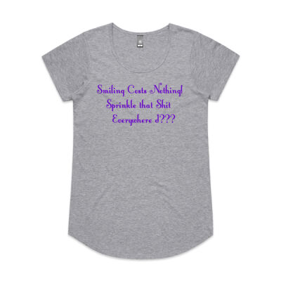 Smiles Cost Nothing - Womens Mali Tee - Womens Mali Tee Thumbnail