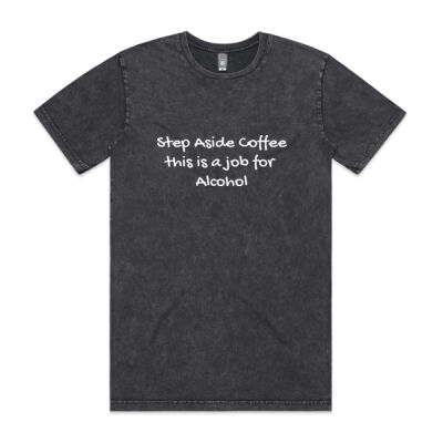 Step Aside Coffee Tee - Mens Stone Wash Staple Tee 2 Thumbnail